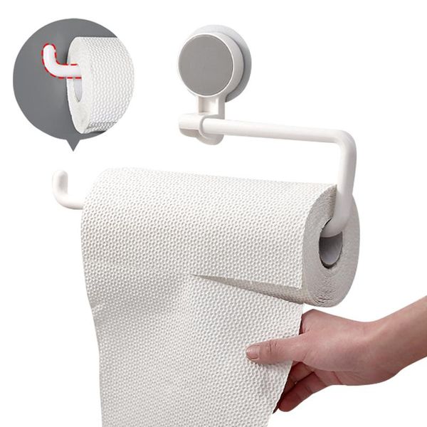 

hooks & rails kitchen paper holder sticke rack roll for bathroom towel home decor tissue shelf organizer