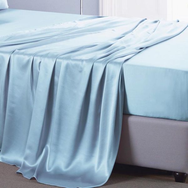 

sheets & sets 1pc 100% mulberry silk flat sheet 19mm seamless great quality super smooth for healthy customizable size sleep