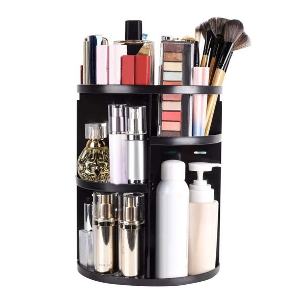 

organizer makeup storage organizers cosmetic new fashion 360-degree rotating brush holder jewelry shelf beauty storage rack#3