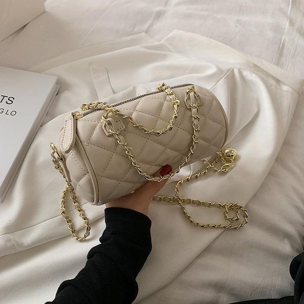 

evening bags original brand textured bag 2021 fashion shoulder messenger cylinder