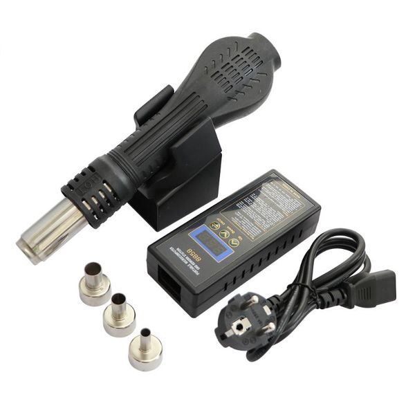 

professional heat guns air gun 750w digital microscope rework soldering station welding repair tool hair dryer 8858