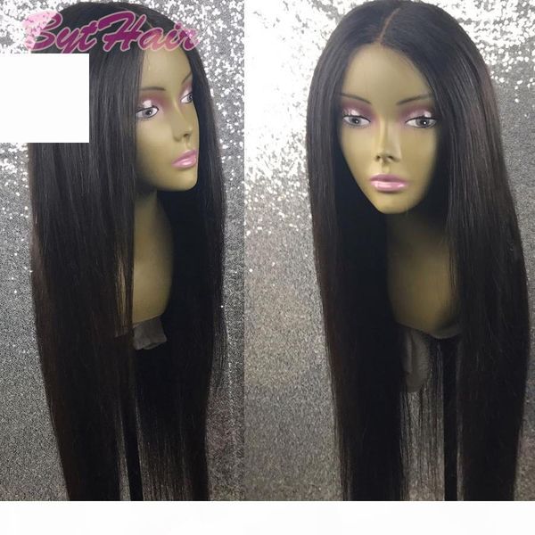 

bythair lace front human hair wigs brazilian remy hair front lace wigs straight full lace wigs for black women ing, Black;brown
