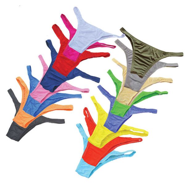 

low waist men's under underwear translucent briefs 16 colors, Black;white