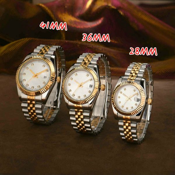 

2021 new style 2813 automatic movement men watches bezel stainless steel women diamond watch waterproof luminous wristwatches montre de luxe, Slivery;brown