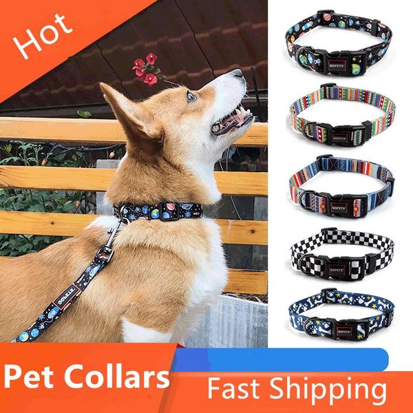 

dog collars & leashes pet collar cat neck strap for puppy traction rope adjustable quick release accessories necklace