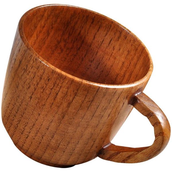

cups & saucers creative natural wood retro tea cup japanese style wooden handle water