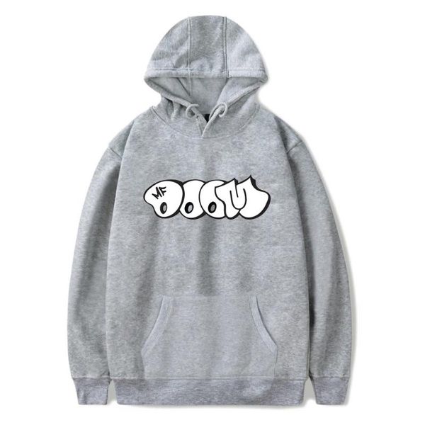 

men's hoodies & sweatshirts mf doom solid color print men women fashion streetwear rapper hiphop sweatshirt hoodie harajuku clot, Black