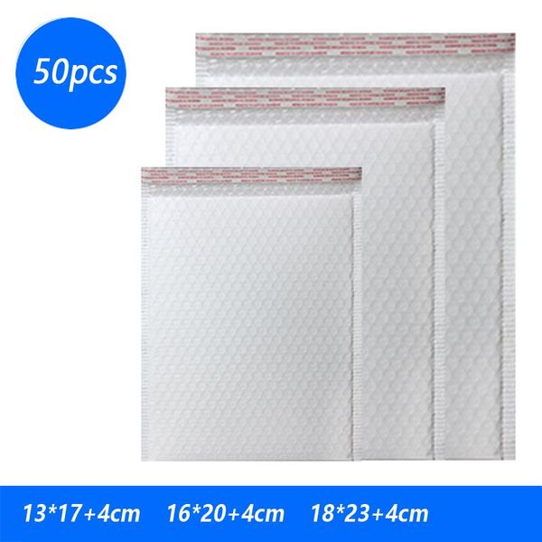 

packing bags 50pcs poly thickened bubble mailer white self seal padded envelopes gift for book magazine lined
