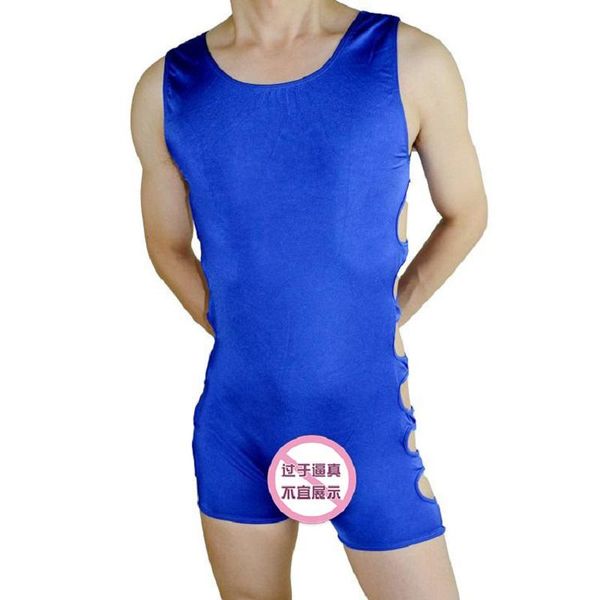 

men's body shapers brand mens hollow shaper underwear blue onesies man bodysuit panties, Black;brown