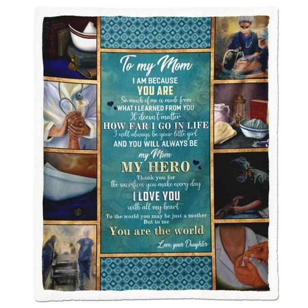 

blankets you are the world feece blanket 3d printed adults/kids sherpa on bed home textiles accessories