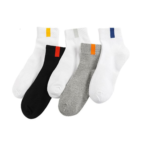 

spring herf cats sports effects color prints breathing men single casual mode wild deep mouth socks, Black
