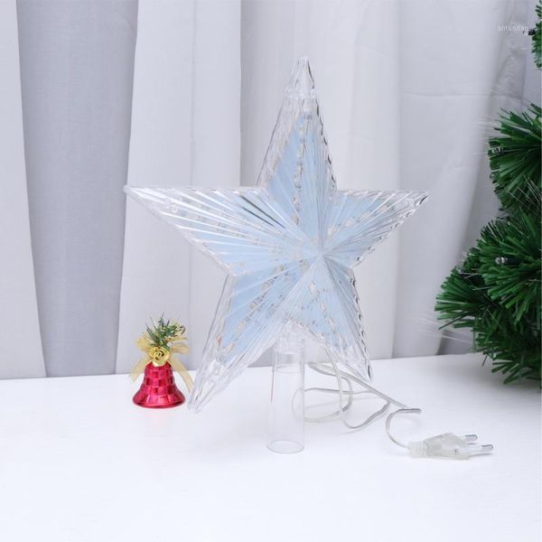 

christmas decorations 1 pc tree er star light led flash ornament xmas treeparty supplies for home el office