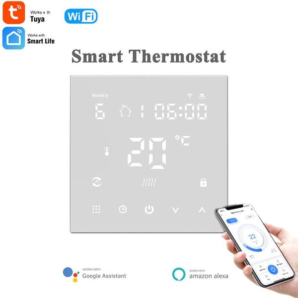 

smart home control tuya wifi thermostat temperature controller for electric floor heating,water/gas boiler voice work google