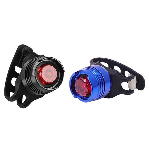 

bike lights 2 pcs waterproof bicycle rear tail led helmet cycling safety warning lamp light, black & blue