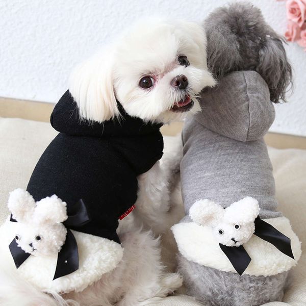 

ysgj fall / winter 2019 new stereo rabbit wool coat pet clothing dog clothing