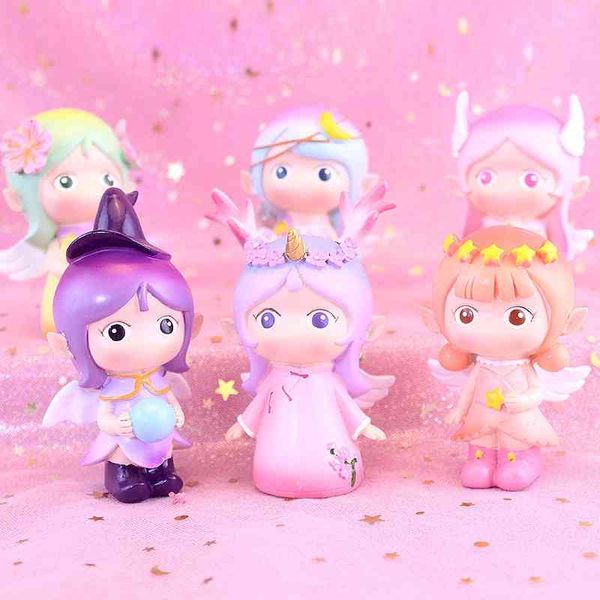 

new genuine fashion play fantasy kingdom blind box cute heart unicorn handmade net red girl gift
