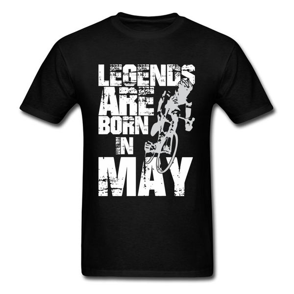 

ccccsportselling mens black tshirt mens legends are born in may biker t shirts for men cool fashion spring clothing short sleeve, Black;yellow