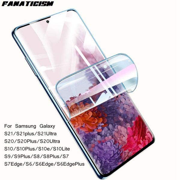 

full cover screen protector hydrogel film for samsung galaxy s20 s21 plus 5g s20 s21 ultra s20 fe lcd proteictve film