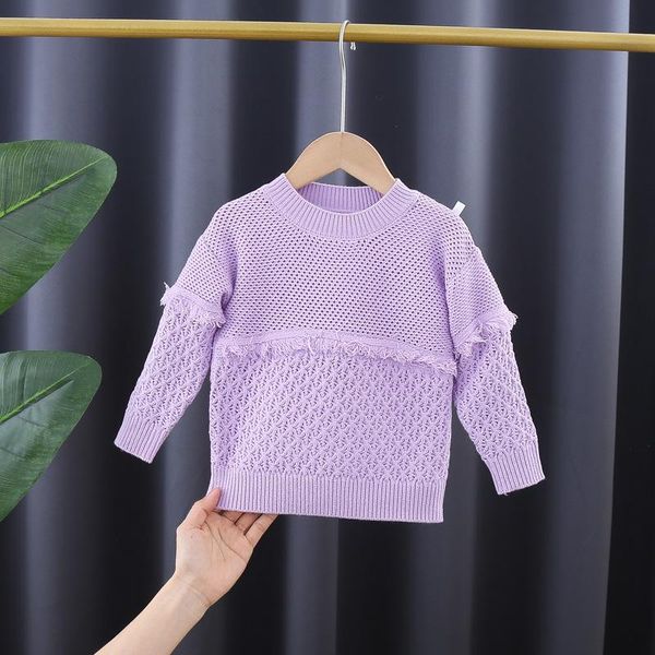 

2021 spring girl casual sweater, Blue