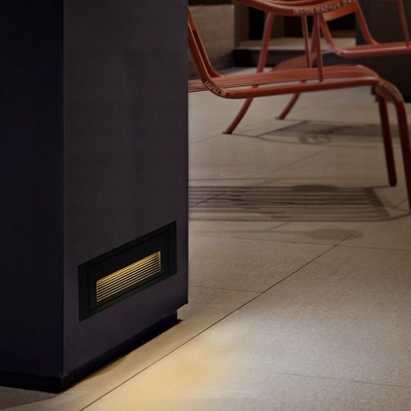 

Fashion 3w led aluminum stair light step recessed lights corner light footlight outdoor stair waterproof dwaterproof water step lamp AC85-26