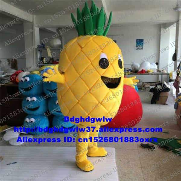 

mascot costumes pineapple fruit ananas abacaxi bromel mascot costume cartoon character outfit kindergarten pet shop cut the ribbon zx3, Red;yellow