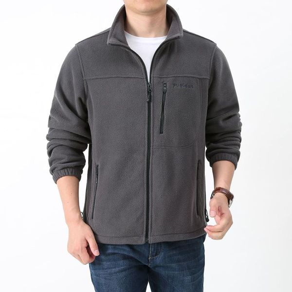 

men's jackets spring autumn fleece jacket men black gray casual outfits tactical army coat, Black;brown