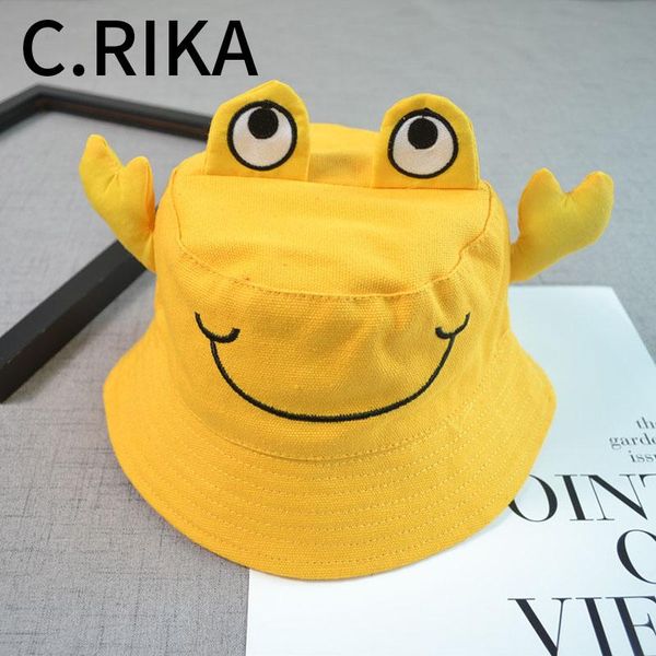 

cloches child baby cartoon cotton bucket hat hip hop fisherman cap bob solid outdoor beach boy girl kids panama