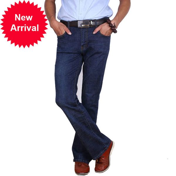 

new 2021 jeans boot cut straight-pants flared classic male mens denim vintage leg-fit, Blue