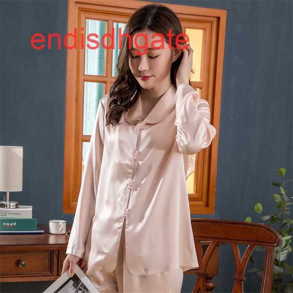 

factoryo8mcwomen's 2020 thin new summer mulberry pajamas silk pure color comfortable home clothes two piece set, Black;white