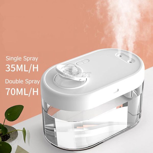 

1.2 lrechargeable portable air humidifier wireless battery humidifiers diffuser cool mist maker night lamp purification for home