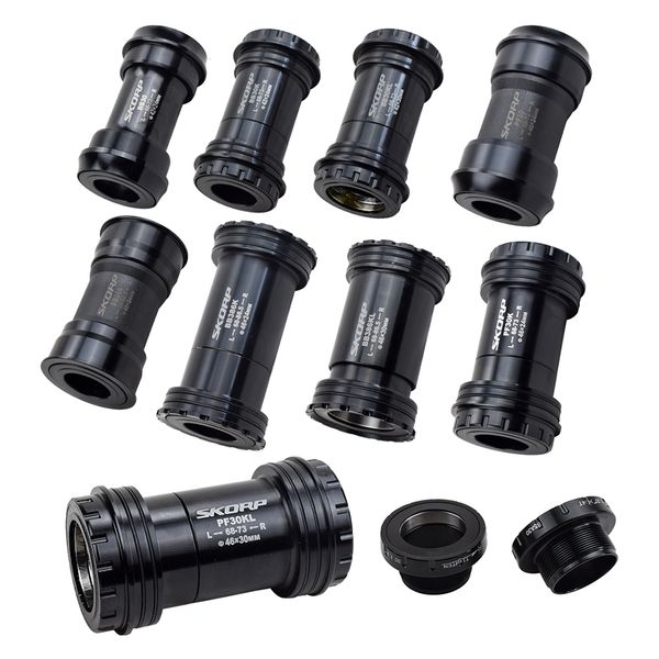 

alloy bike cranksets bottom bracket pf30 bb30 bb386 bsa sealed bearing road mountain bicycle bb sets 42 46 x 24/30mm