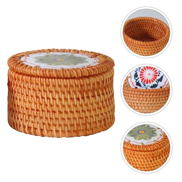 

1pc home wastepaper basket simple storage basket container (random style)
