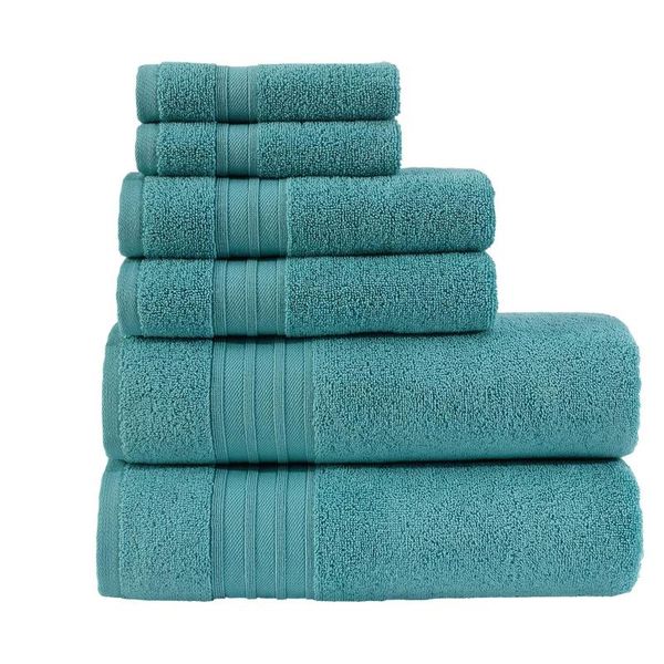 

towel premium quality 100% cotton towels soft and absorbent 6pc