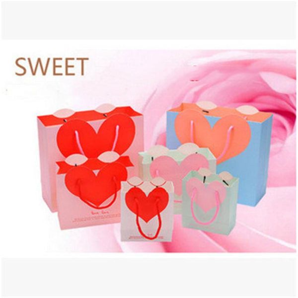 

gift wrap 10 colorful small kraft paper bag with handle festival jewelry bags wedding birthday party package wrapping supplies