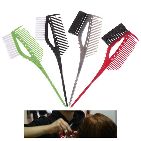 

hair brushes 1pcs pro diy coloring bes comb with b barber salon tint hairdring styling double-sided color s, Silver