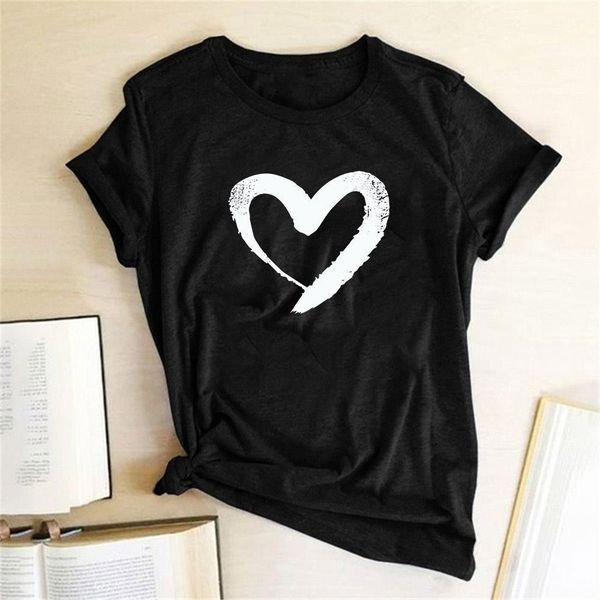 

women t shirts love print short sleeve couple tshirts love trending tees shirt female for girls ladies gift ropa mujer, White