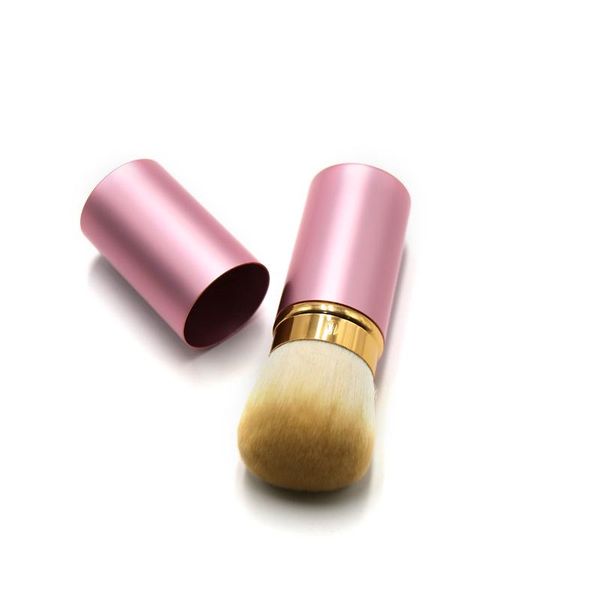 

makeup brushes retractable brush pink color synthetic hair