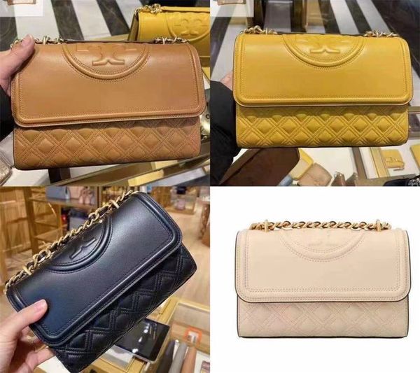 

designer bags same simple solid color embossed chain rhombic lattice single shoulder flip messenger bag