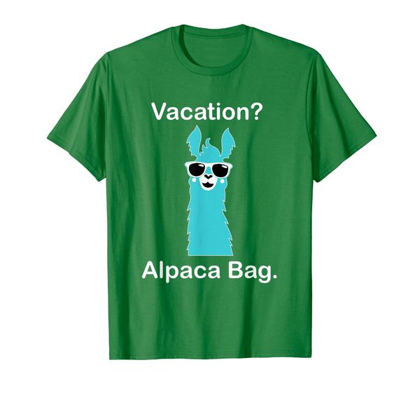 

Vacation Alpaca Bag Funny Llama Pun Tshirt, Mainly pictures
