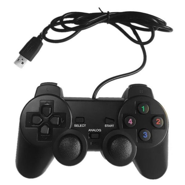

usb wired gamepad single/double vibration game controller for pc computer t5ee