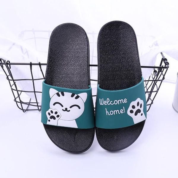 

slippers 2021 home women summer flip flops femmes sandals shoes woman massage beach zapatos mujer plus size, Black