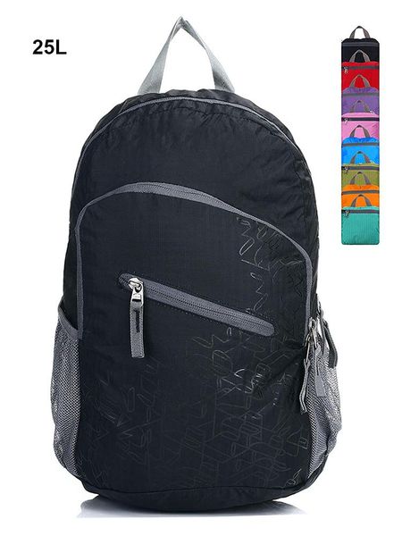

outdoor bags hiking backpack 25l packable lightweight travel daypack foldable sport camping mountaineering school men women