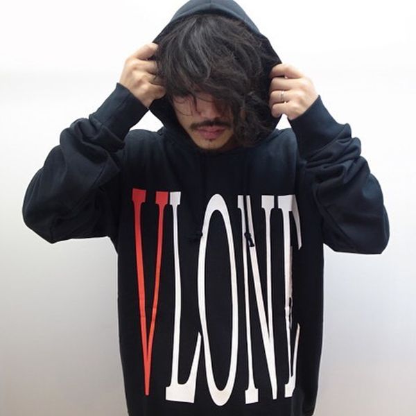 

factory long 2021 brand v hoodie autumn winter sweater big classic wang yibo same style men women leisure versatile trend hip hop loose thin, Black