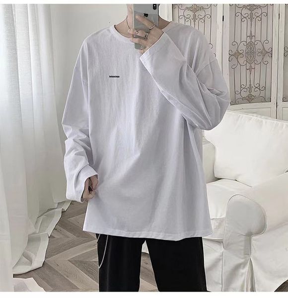 

2021 long-sleeved shirt, student t-shirt, shirt settlement e2a6, White