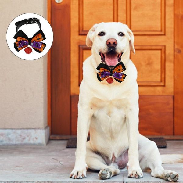 

dog apparel 1pc collar anti-lost cat bell decor pet bow tie
