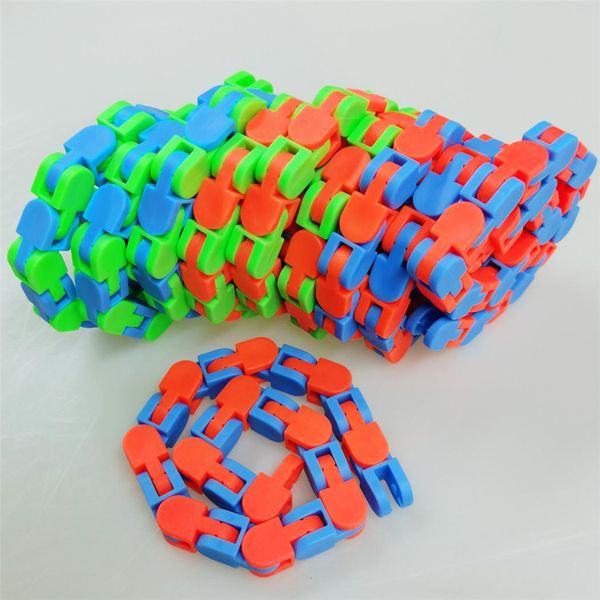

wacky tracks snap fidget toys puzzles snake click sensory toy stocking stuffers for kids focus add adhd ocd