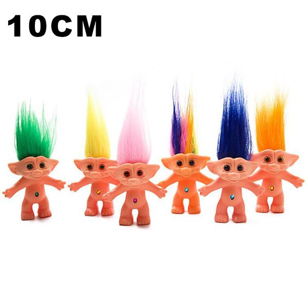 

funny toy retro troll doll post-80s nostalgic-doll 10cm high long hair dolls