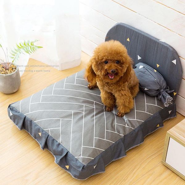 

kennels & pens 2021 dog bed cushion for large fashion puppy breathable house pad pet nest sofa blanket mat animals