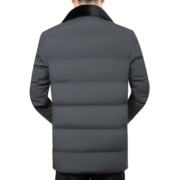 

mens parkas winter warm jacket coats men fashion casual mens winter jackets and coats fleece parkas collar detachable clothes 201119, Black