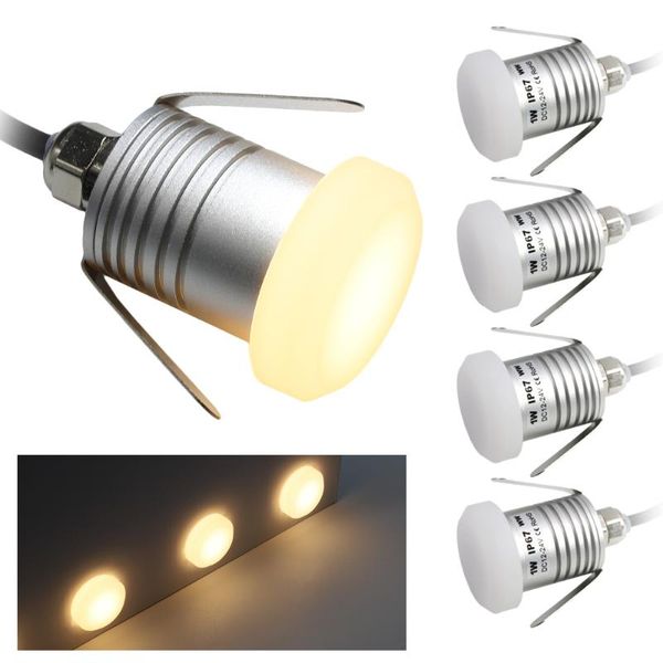

outdoor wall lamps 1w led embedded night light household corner lamp corridor staircase foot downlight dc12-24v
